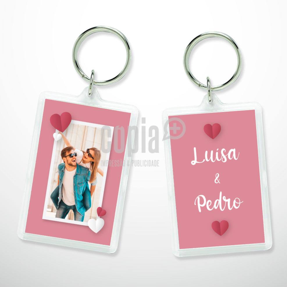 Porta-chaves acrílico dia dos namorados 50