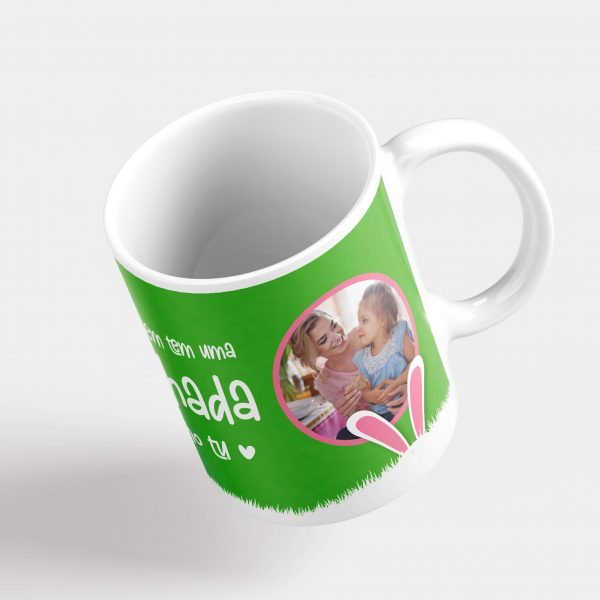 Caneca Páscoa Feliz é quem tem uma afilhada como tu mod.138_2 copiamais