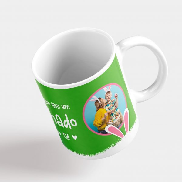 Caneca Páscoa Feliz é quem tem um afilhado como tu mod.139_4 copiamais