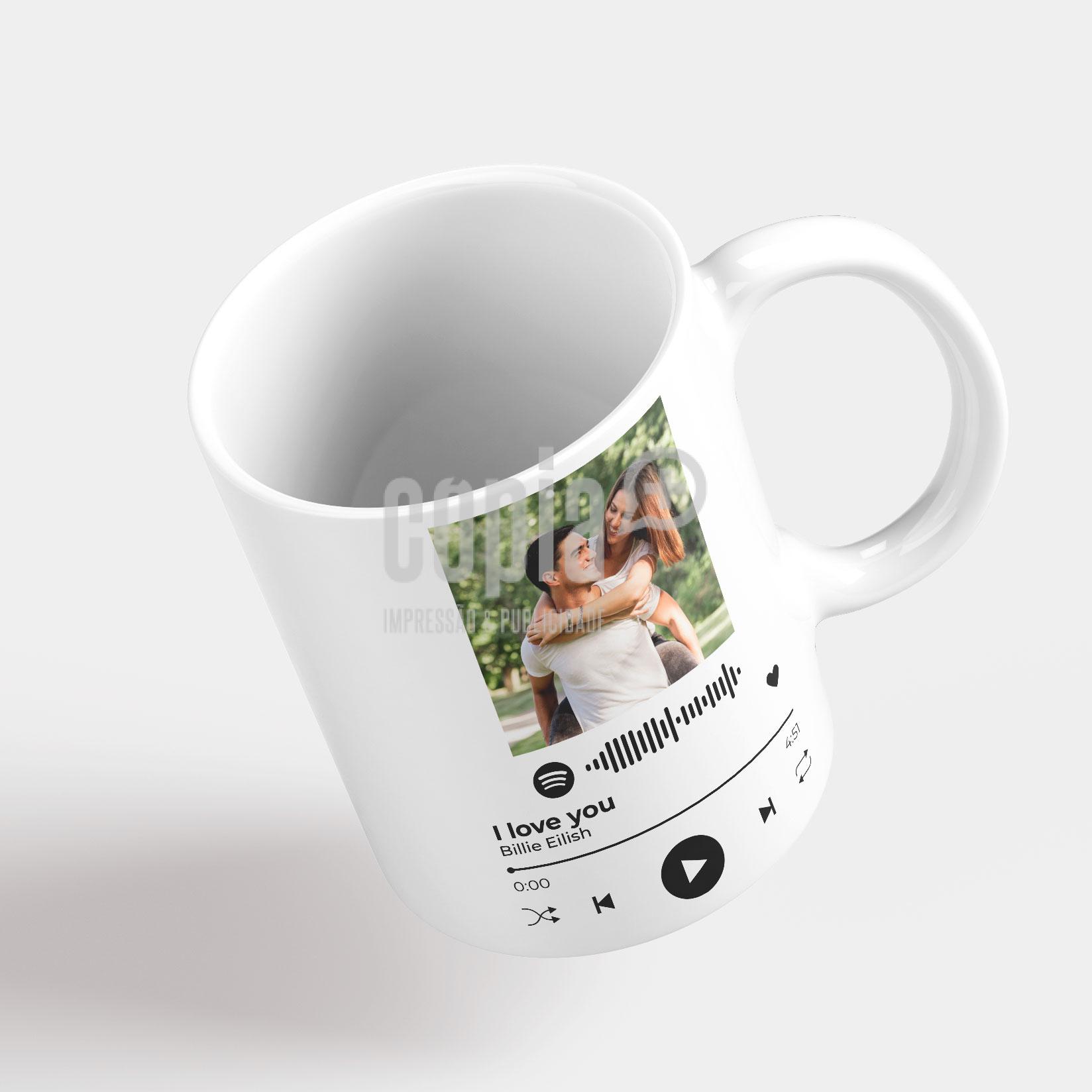 Caneca personalizável Música Spotify copia+ mod.147