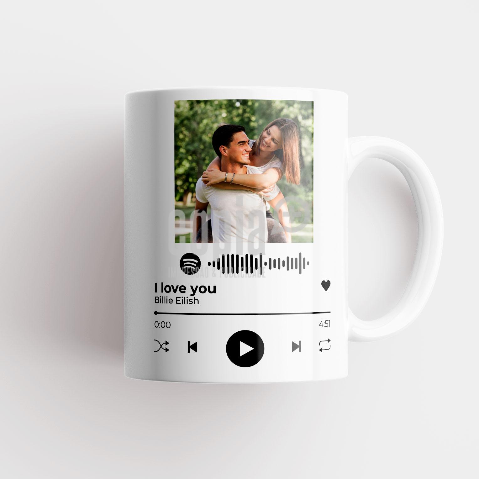 Caneca personalizável Música Spotify copia+ mod.147