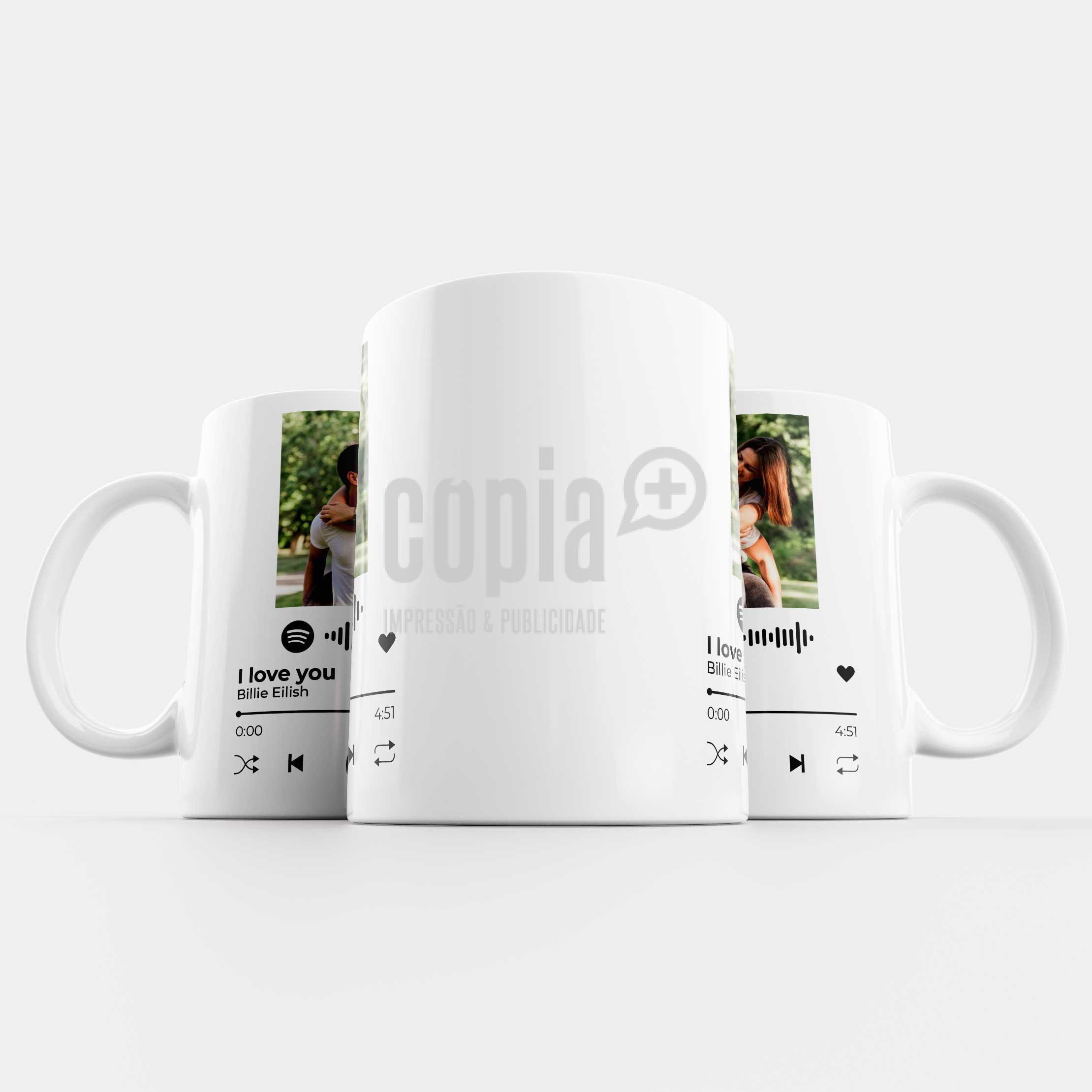 Caneca personalizável Música Spotify copia+ mod.147