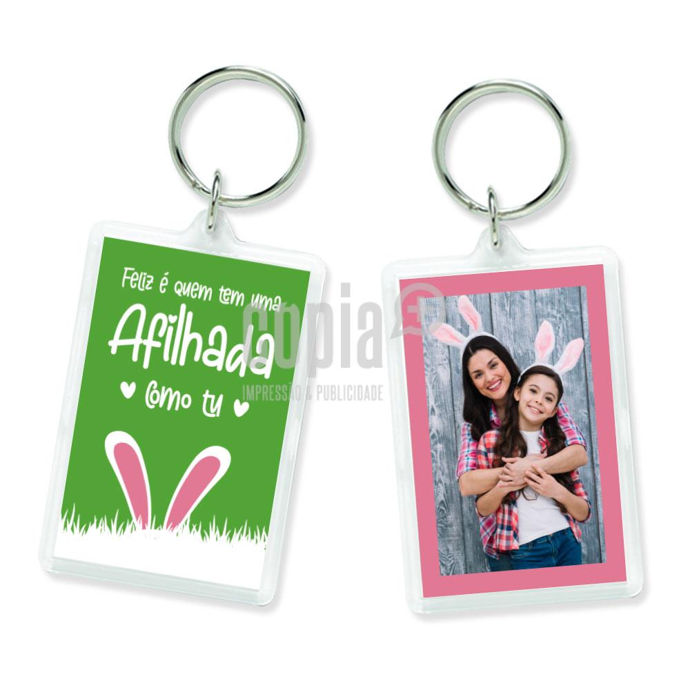 Porta-chaves páscoa feliz é quem tem uma afilhada como tu mod.56 copiamais