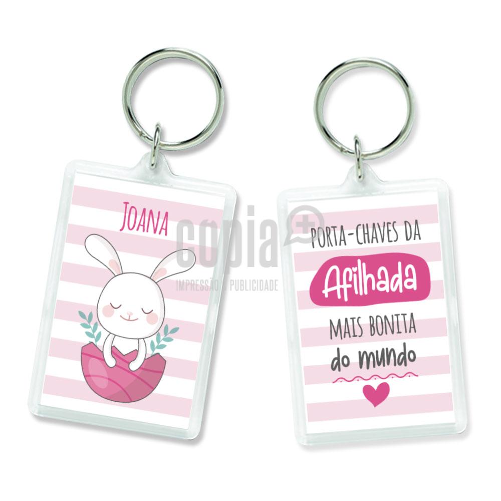 Porta-chaves Páscoa Afilhada mais bonita do mundo mod.60 copiamais