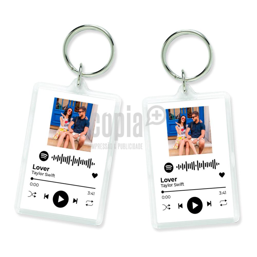 Porta-chaves personalizável Música Spotify mod.62 cópia+