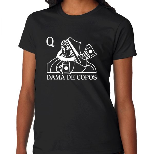 t-shirt dama de copos copiamais