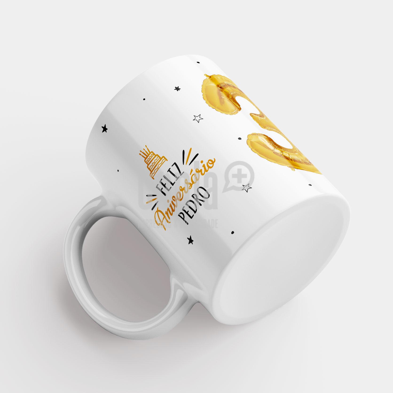 Caneca Feliz Aniversário Presente Parabéns Balões mod.156_4