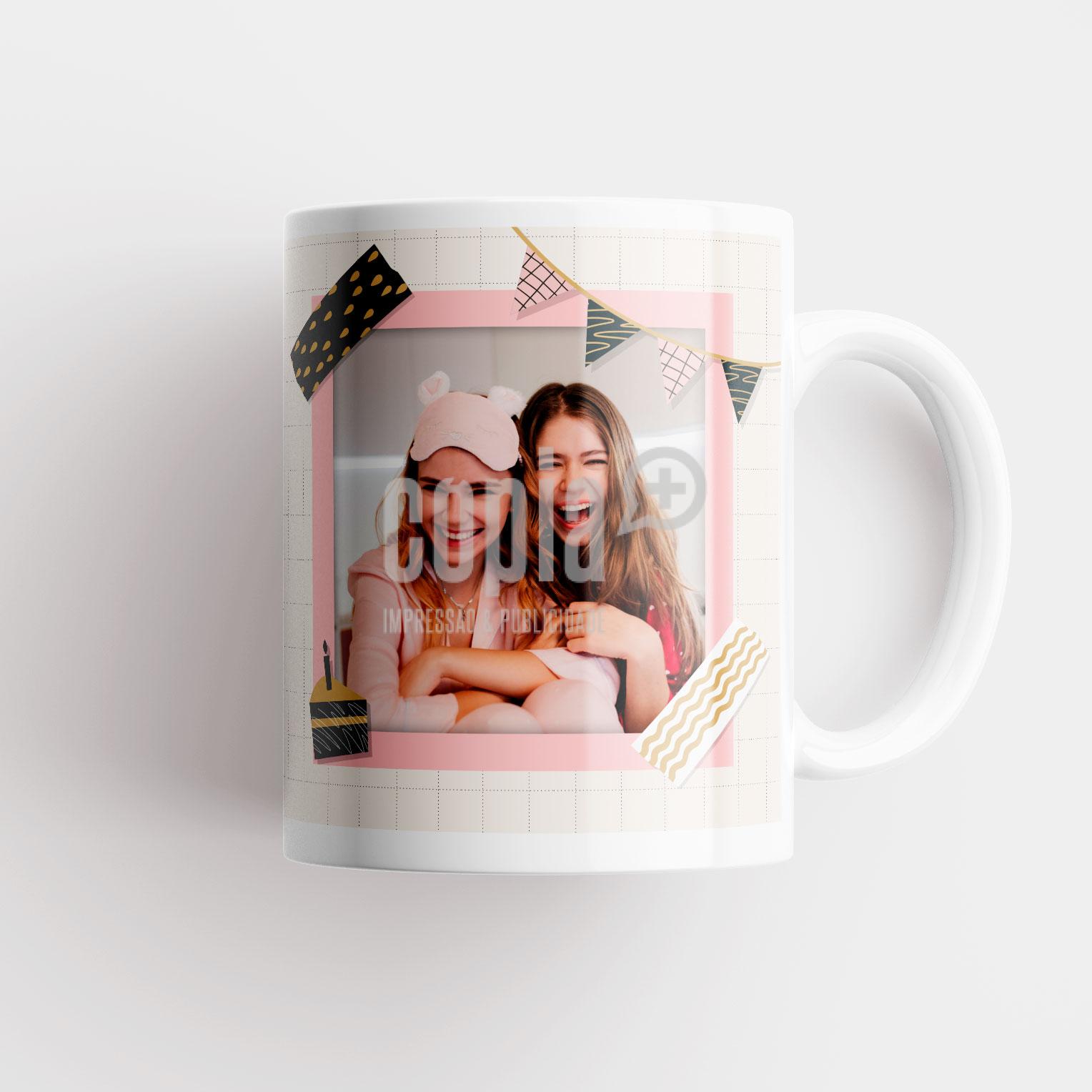 caneca Feliz Aniversário Parabéns Presente mod.155