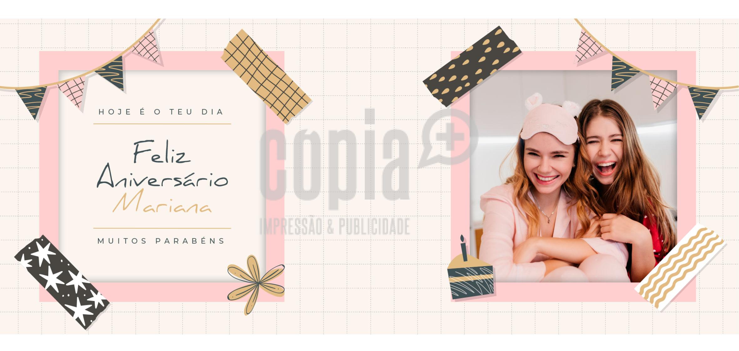 Caneca Feliz Aniversário Parabéns Presente mod.155.6