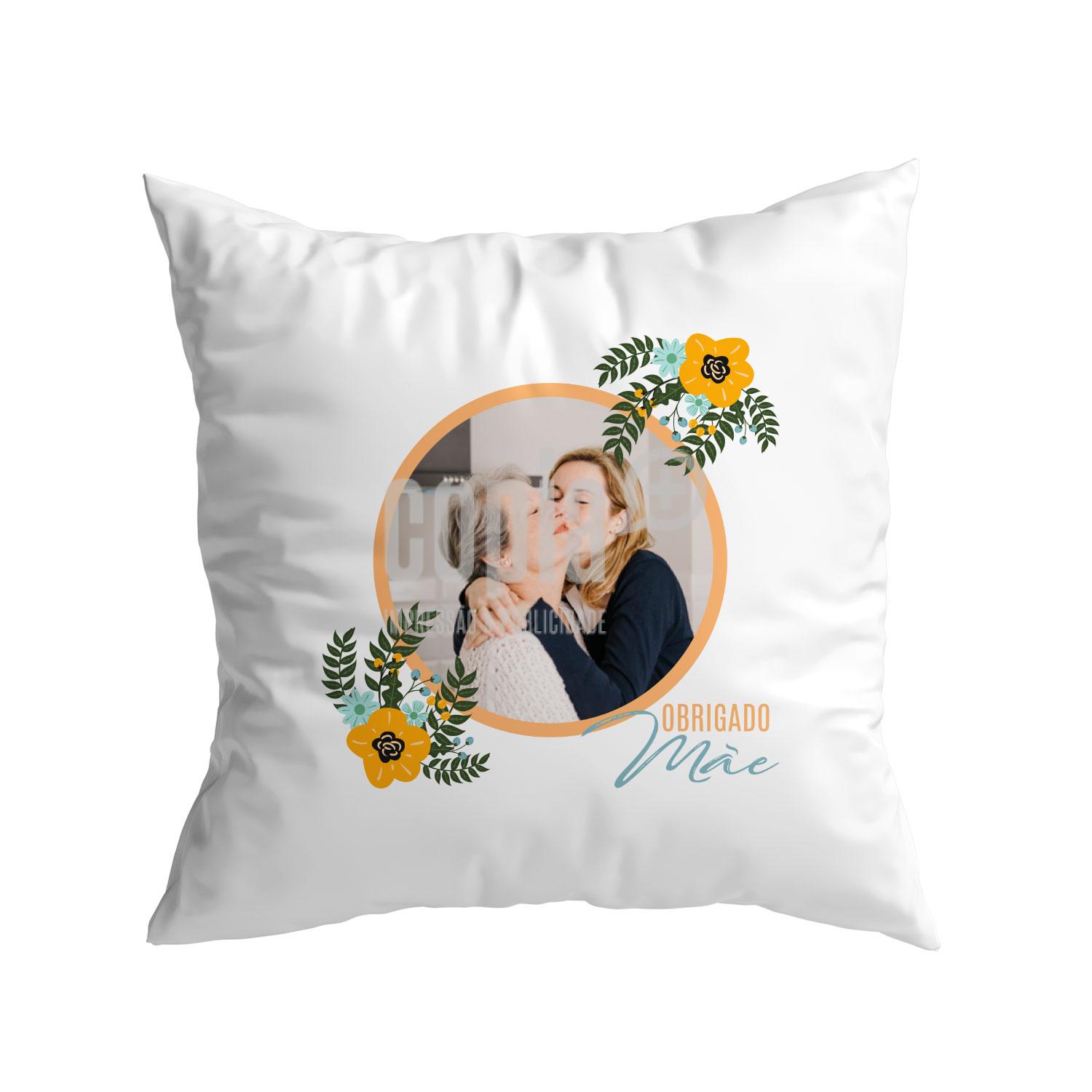 Almofada Obrigado Mãe Dia da Mãe copiamais