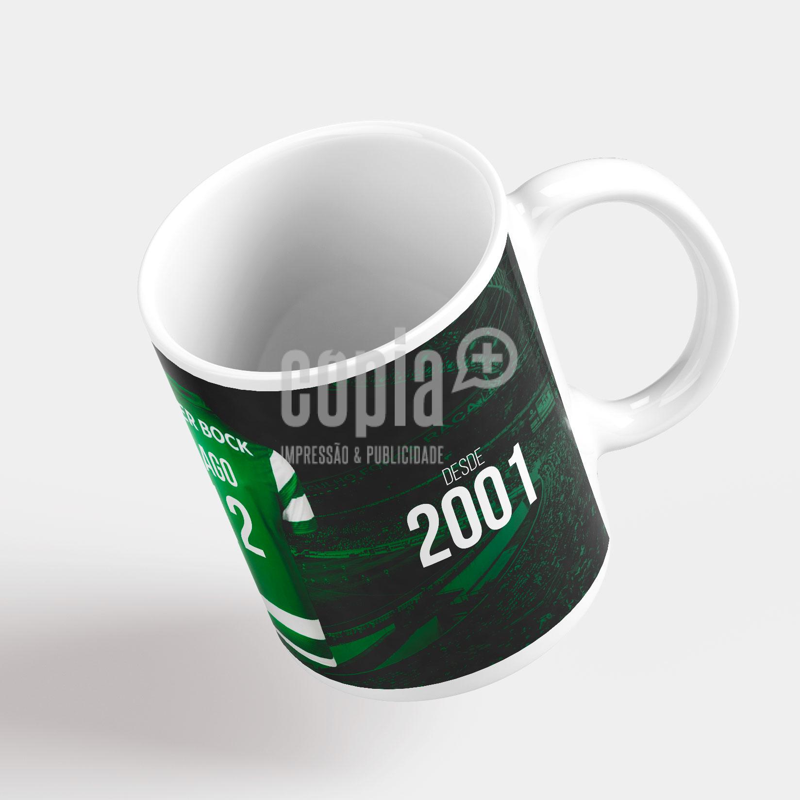 Caneca 100% Sportinguista camisola sporting mod.163_2 copiamais