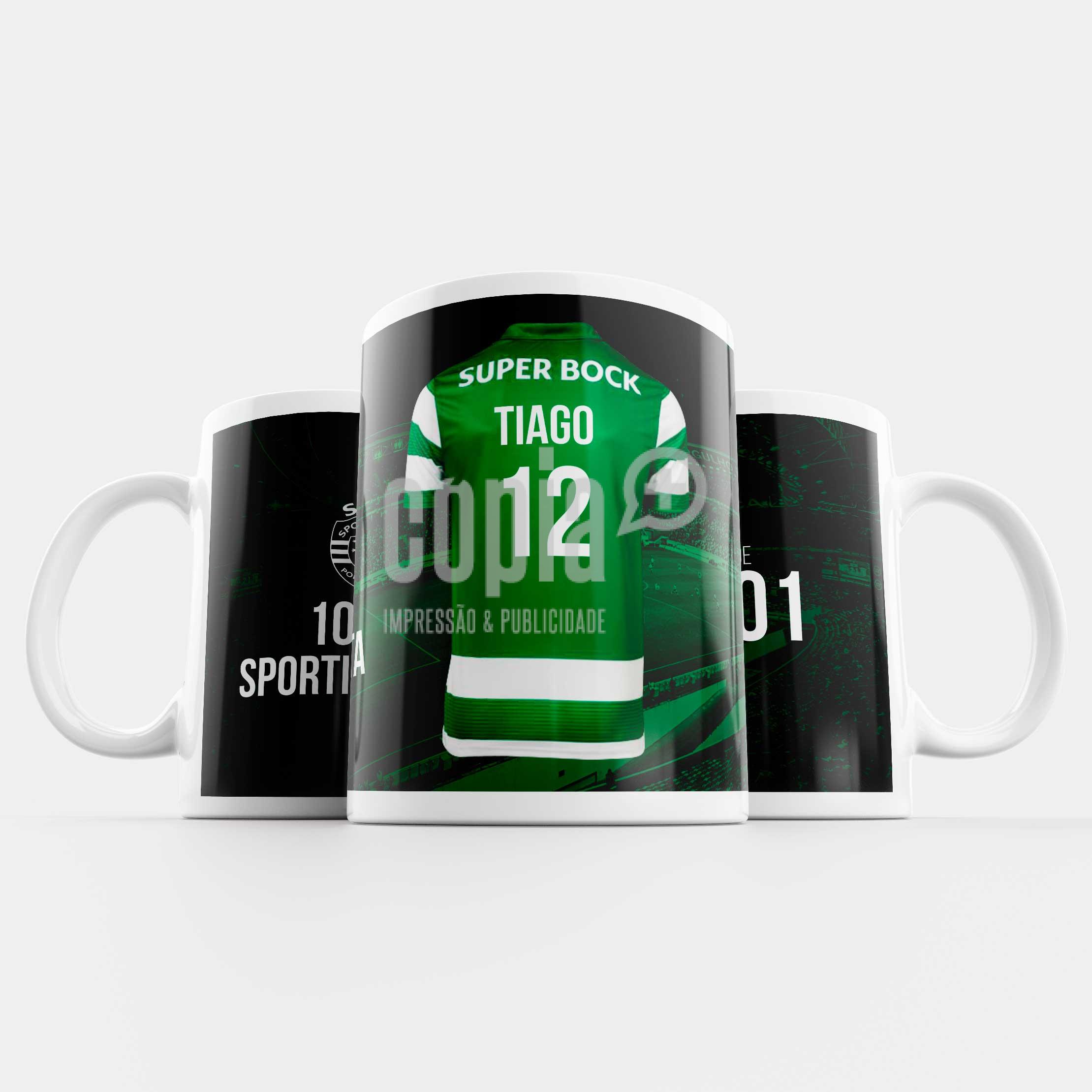 Caneca 100% Sportinguista camisola sporting mod.163_5 copiamais