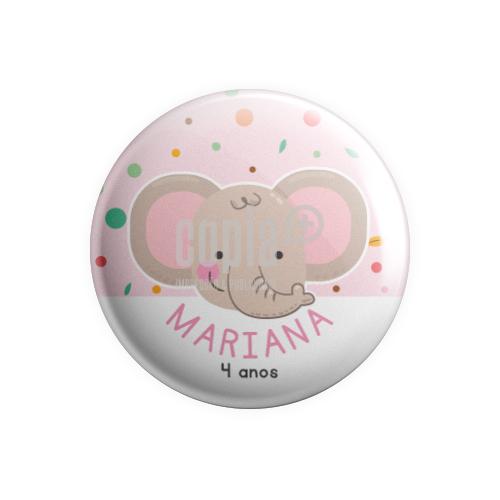 Crachá Identificação Criança Elefante pin copia+ mod.83