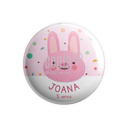 Crachá Identificação Criança Coelho copiamais pin mod.83