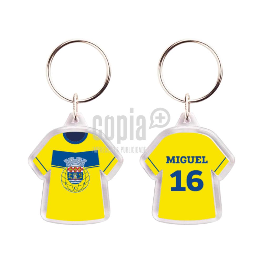Porta-chaves camisola clube futebol arouca copiamais mod.2