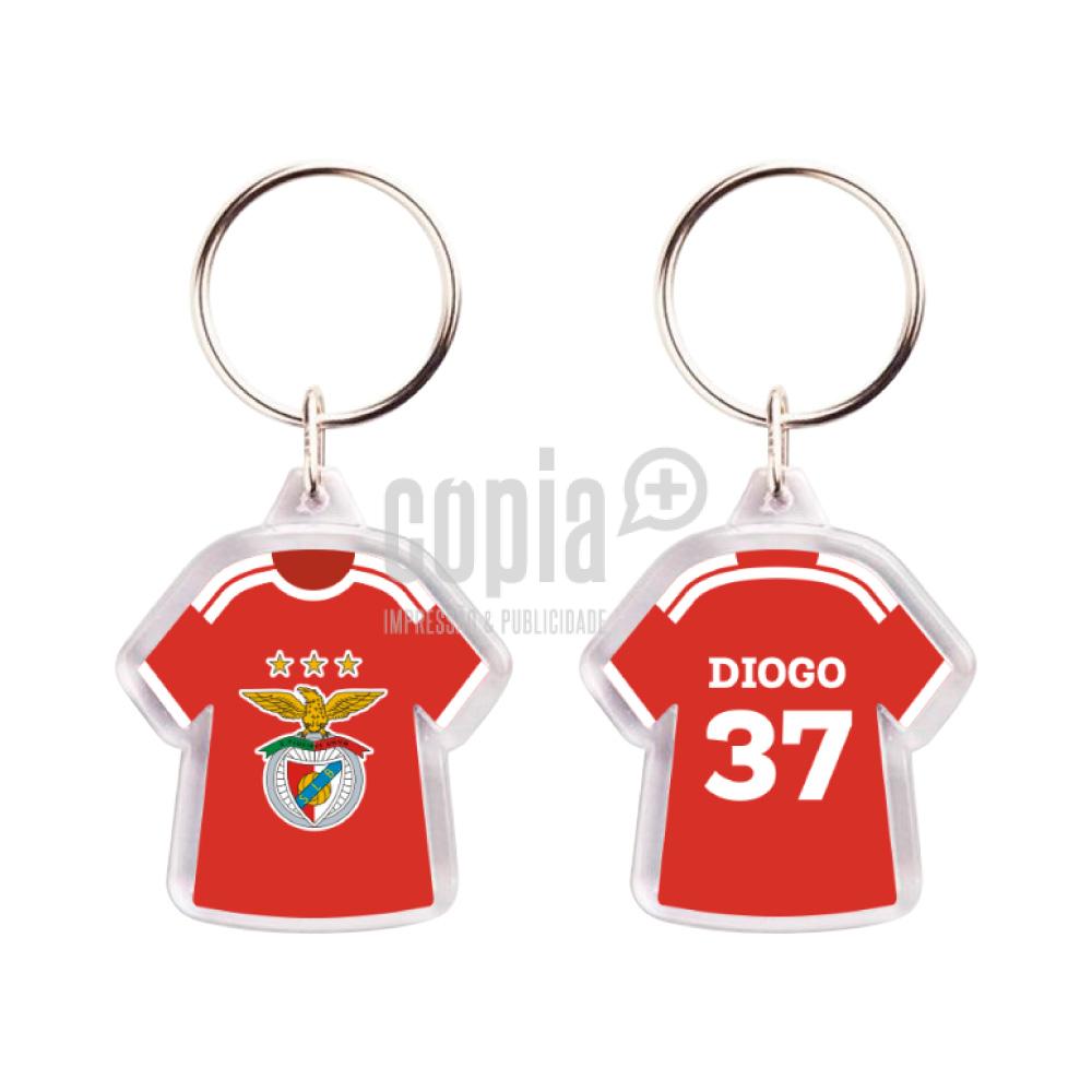 Porta-chaves camisola clube sport lisboa e benfica copia+ mod.4