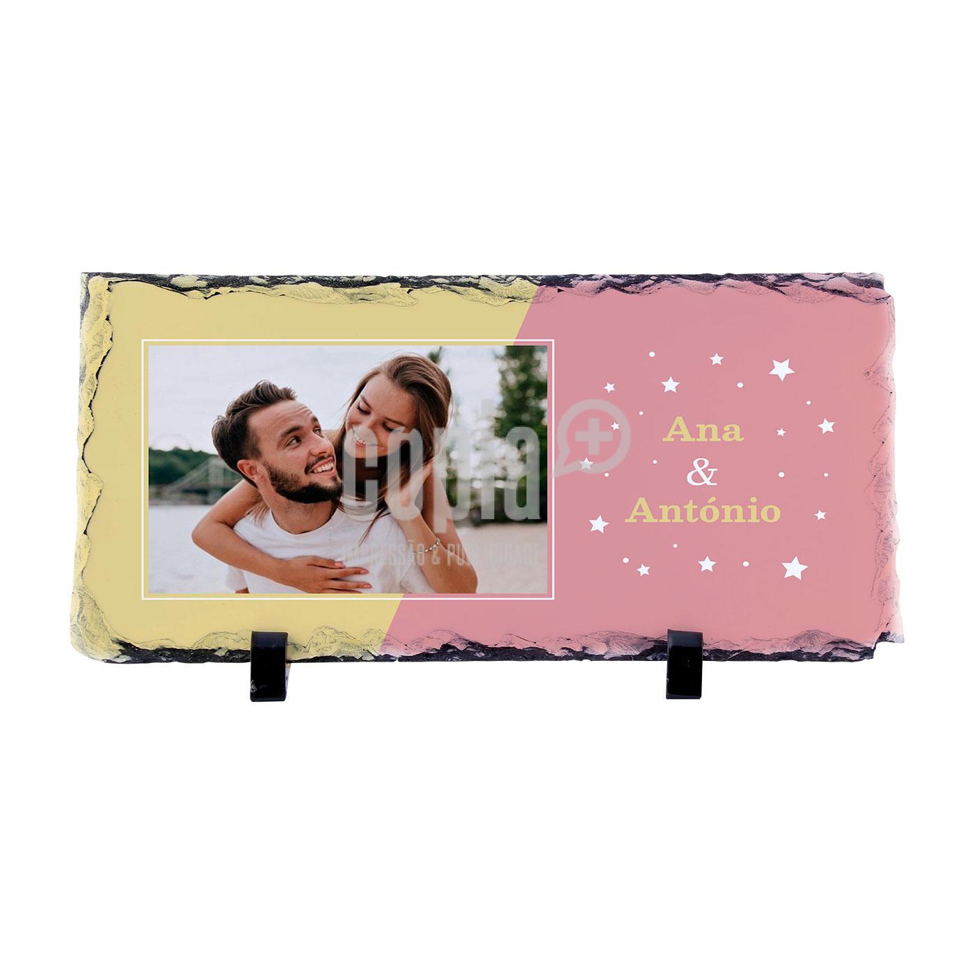 Pedra Xisto Dia dos Namorados Casal mod.18 CÓPIA+