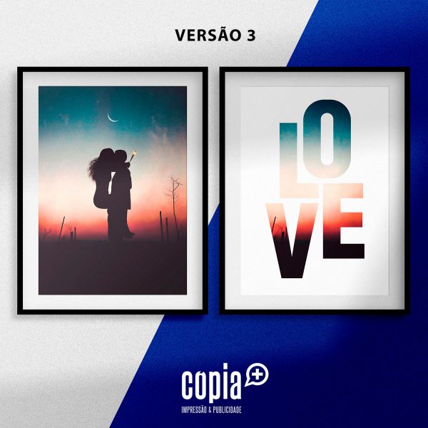 poster love cartaz moldura mod.21 versão 3 cópia+
