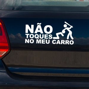 adesivo sticker autocolante viatura não toques no meu carro mod.16 cópia+