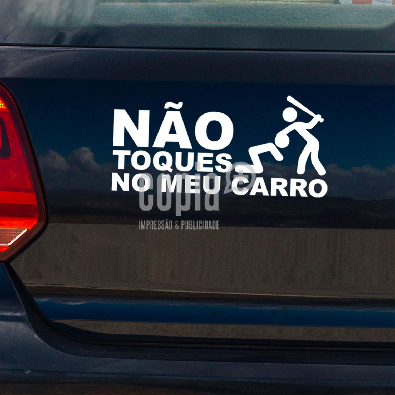 adesivo sticker autocolante viatura não toques no meu carro mod.16 cópia+