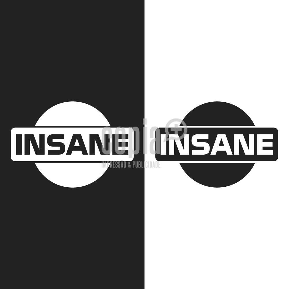 adesivo sticker autocolante insane cópia+ mod.18