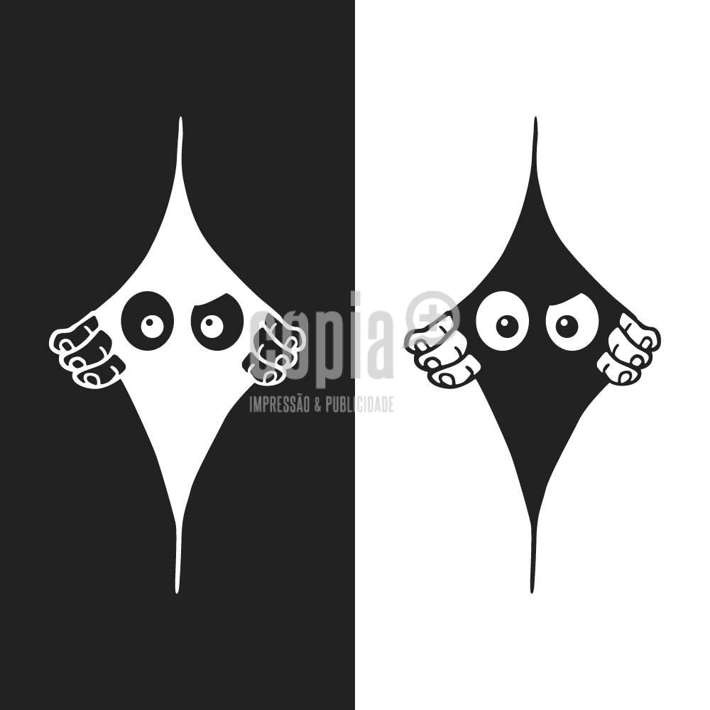 adesivo sticker autocolante carro olhos espreitar mod.27 cópia+