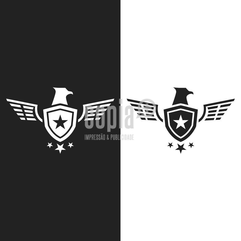 adesivo stciker autocolante carro águia estrela militar cópia+ mod.30