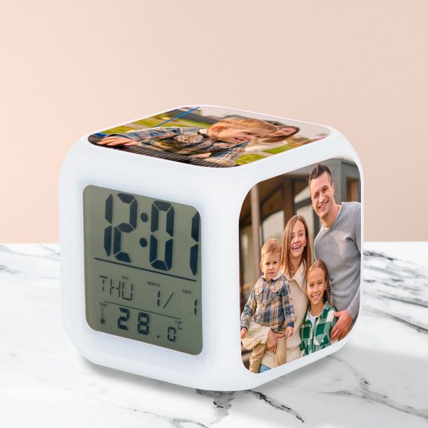 cubo relógio despertador personalizado