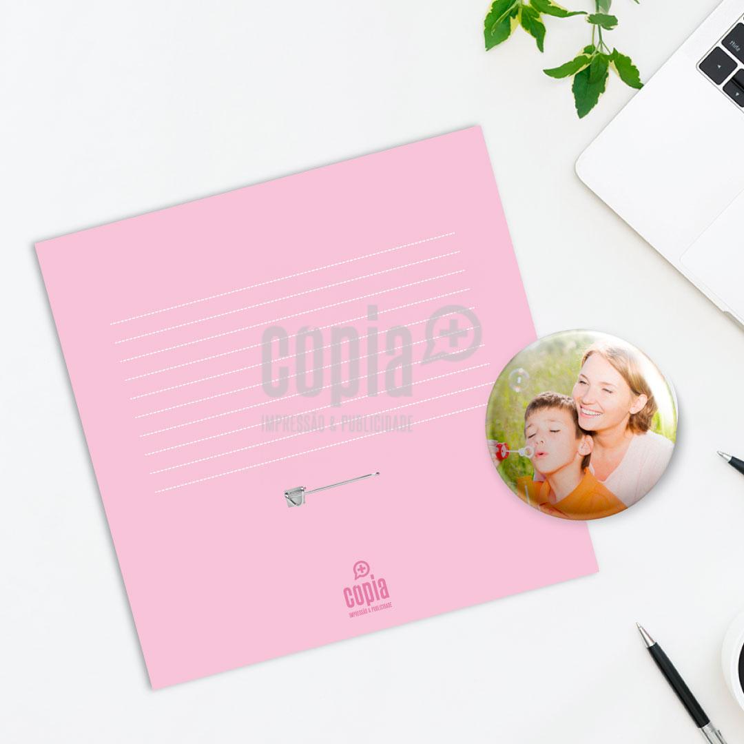 postal + crachá eu tenho a mlehor mãe do mundo mod.97