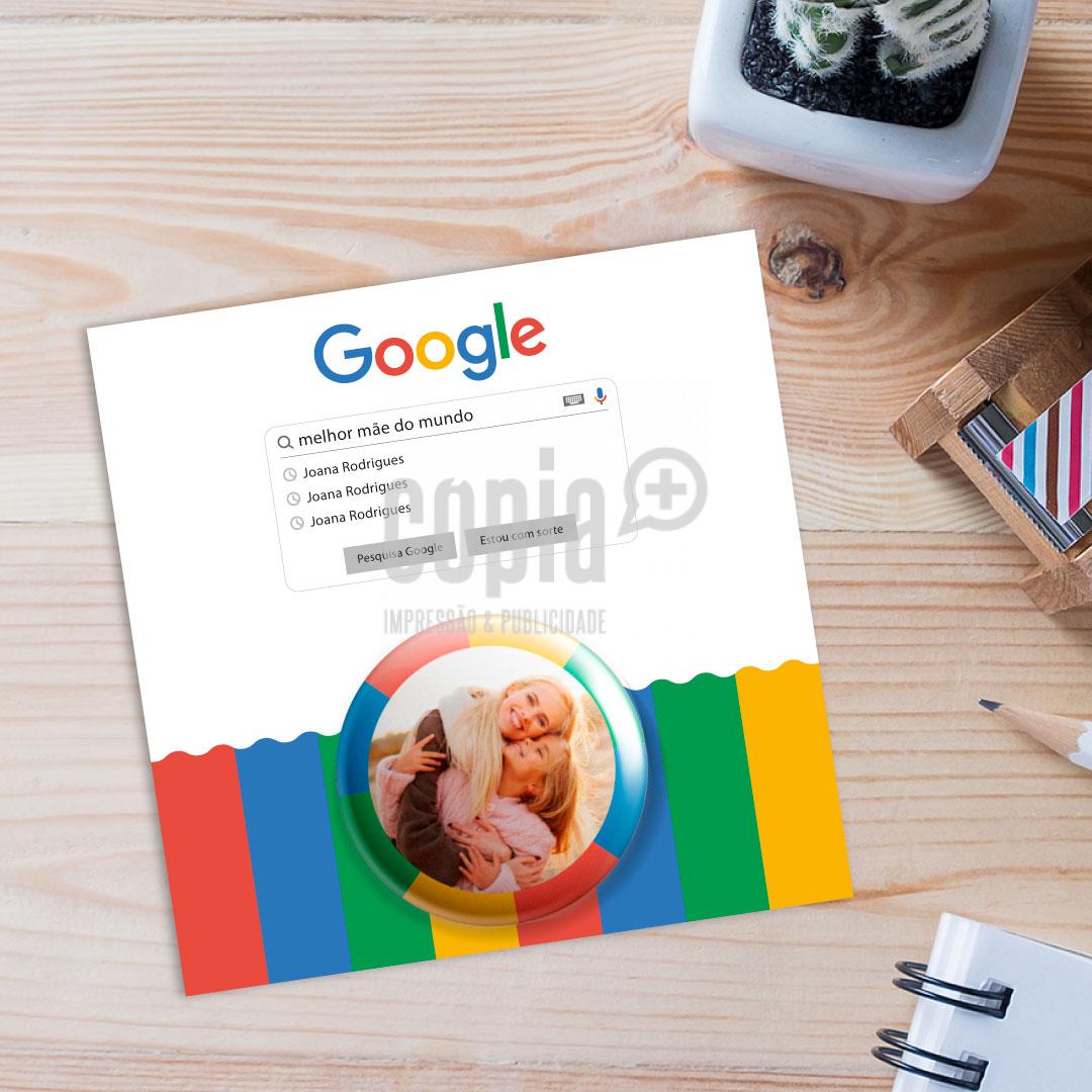 postal + crachá tenho a melhor mãe do mundo google mod.98