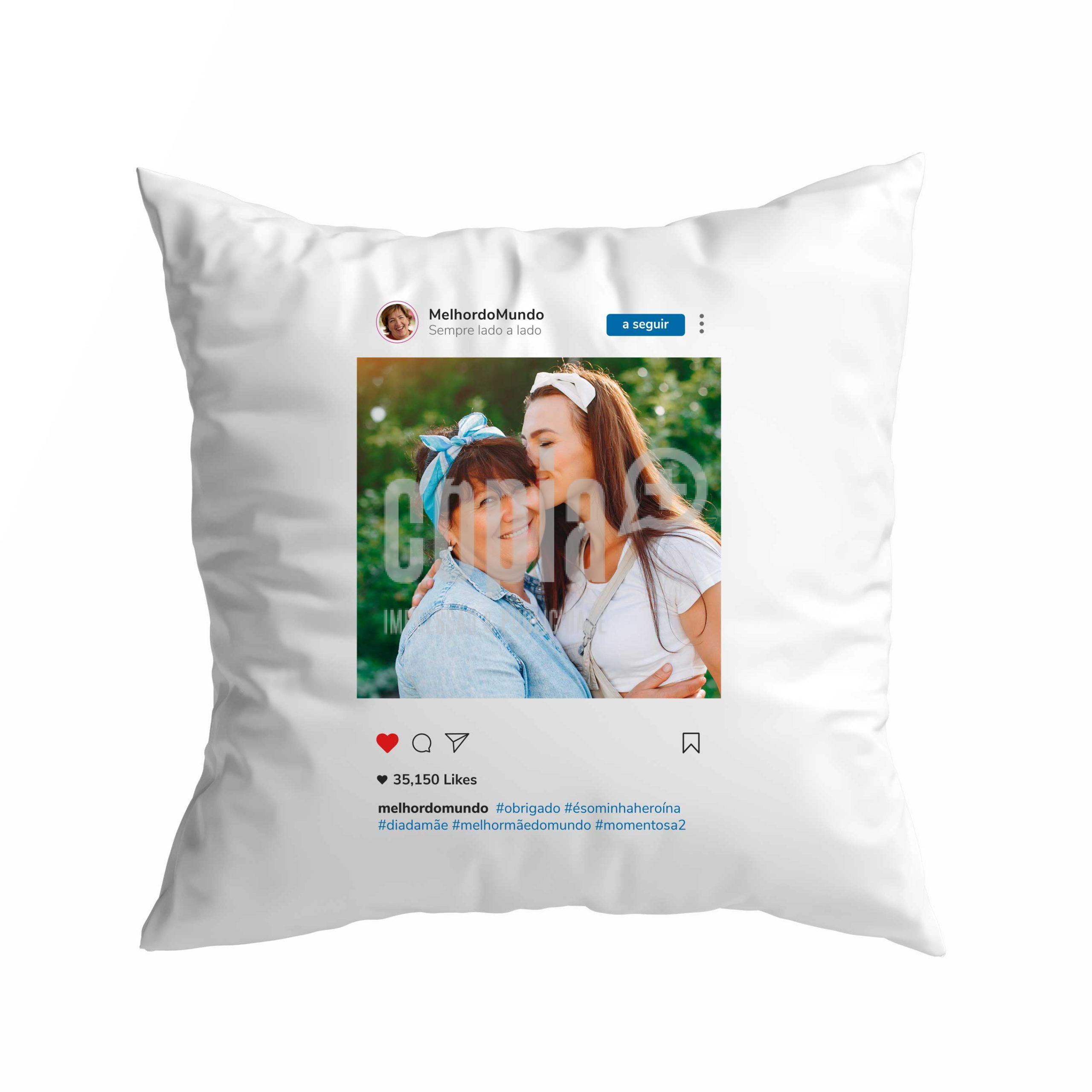 Almofada instagram dia da mãe