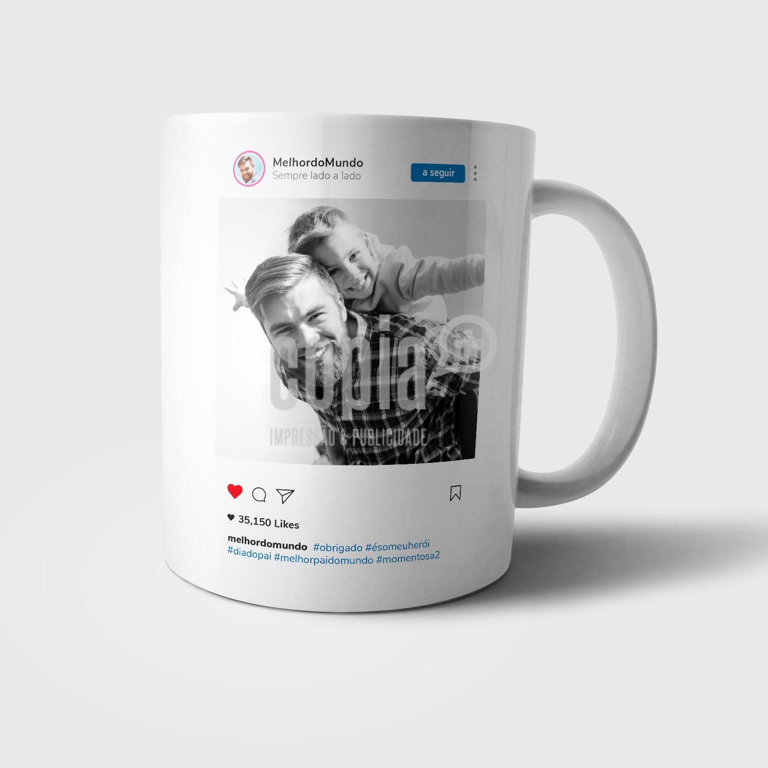 Caneca instagram dia do pai
