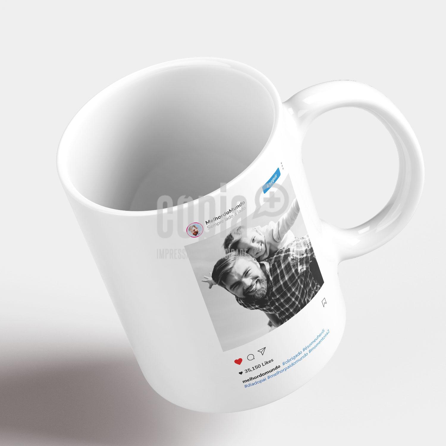 Caneca instagram dia do pai