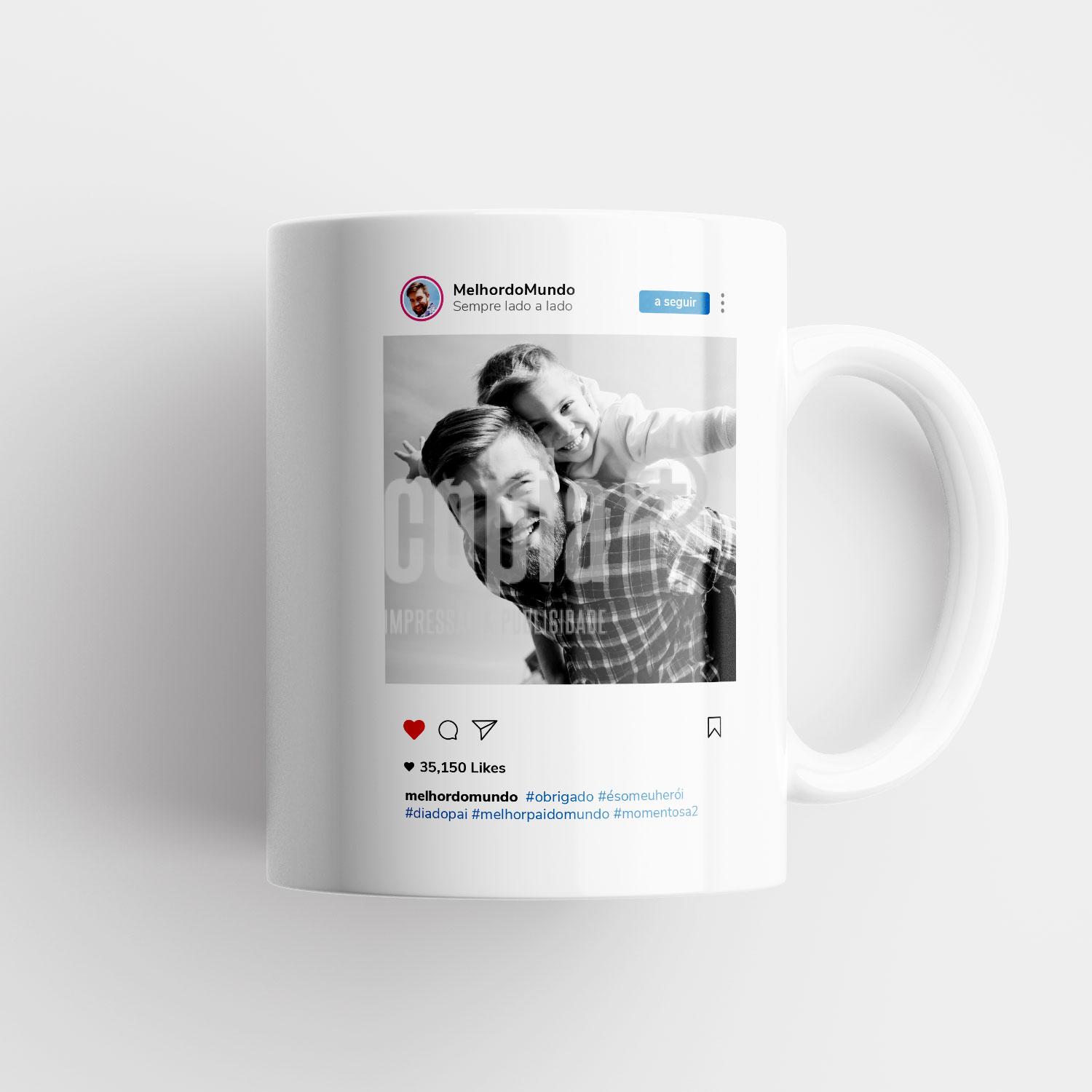 Caneca instagram dia do pai
