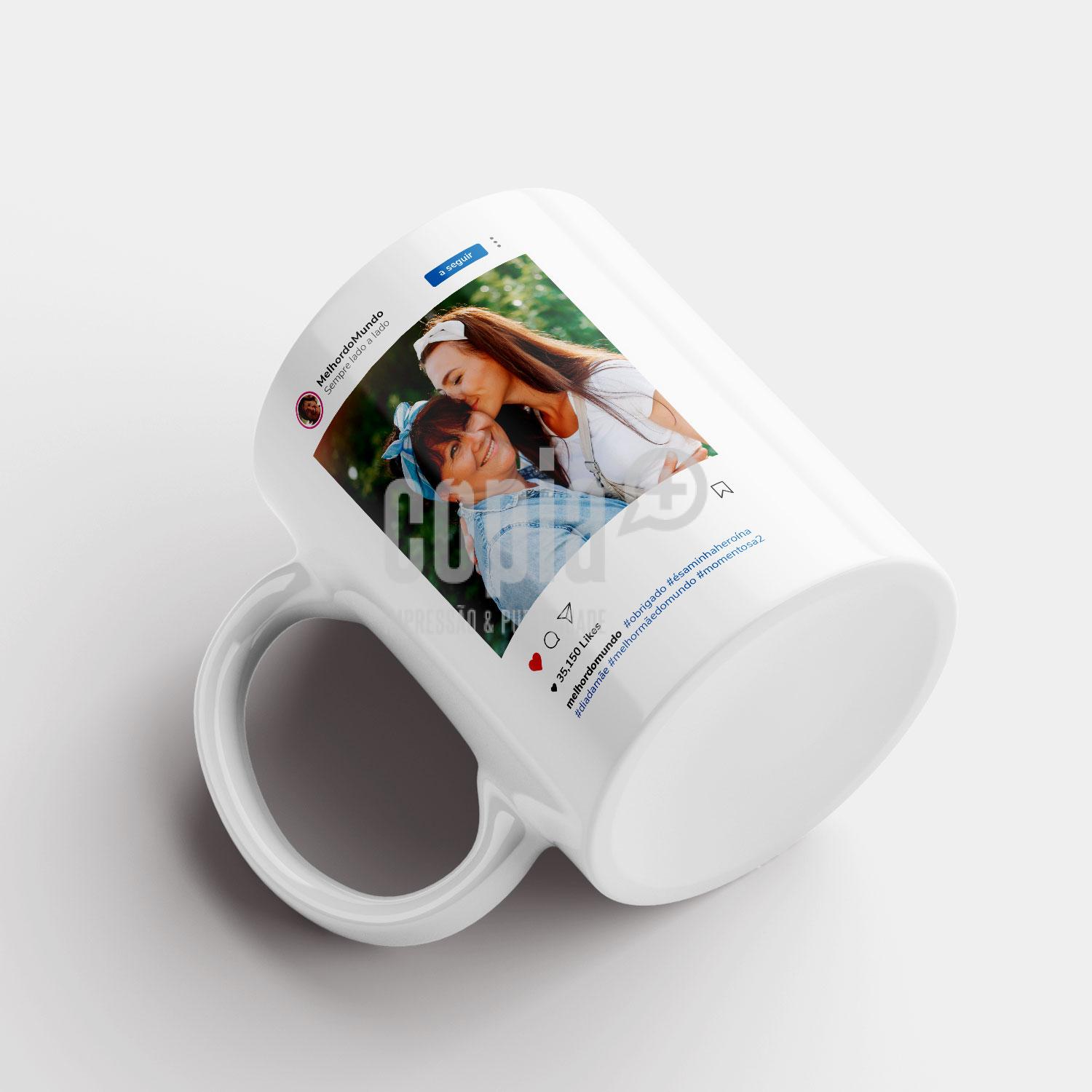 Caneca instagram dia da mae