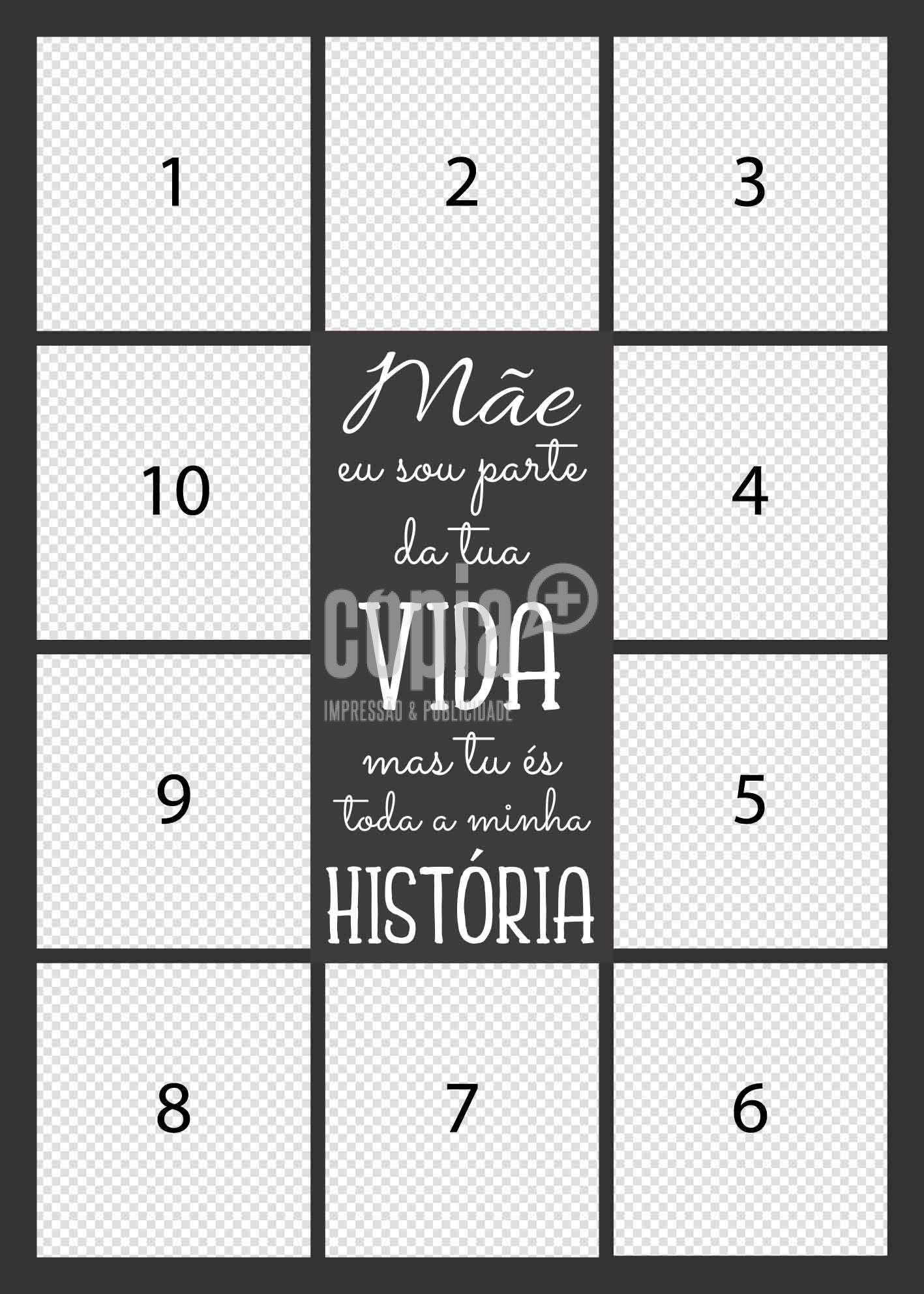 Moldura mãe eu sou parte da tua vida