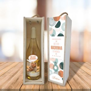 Caixa para garrafa de vinho madrinha cópia+ mod.11