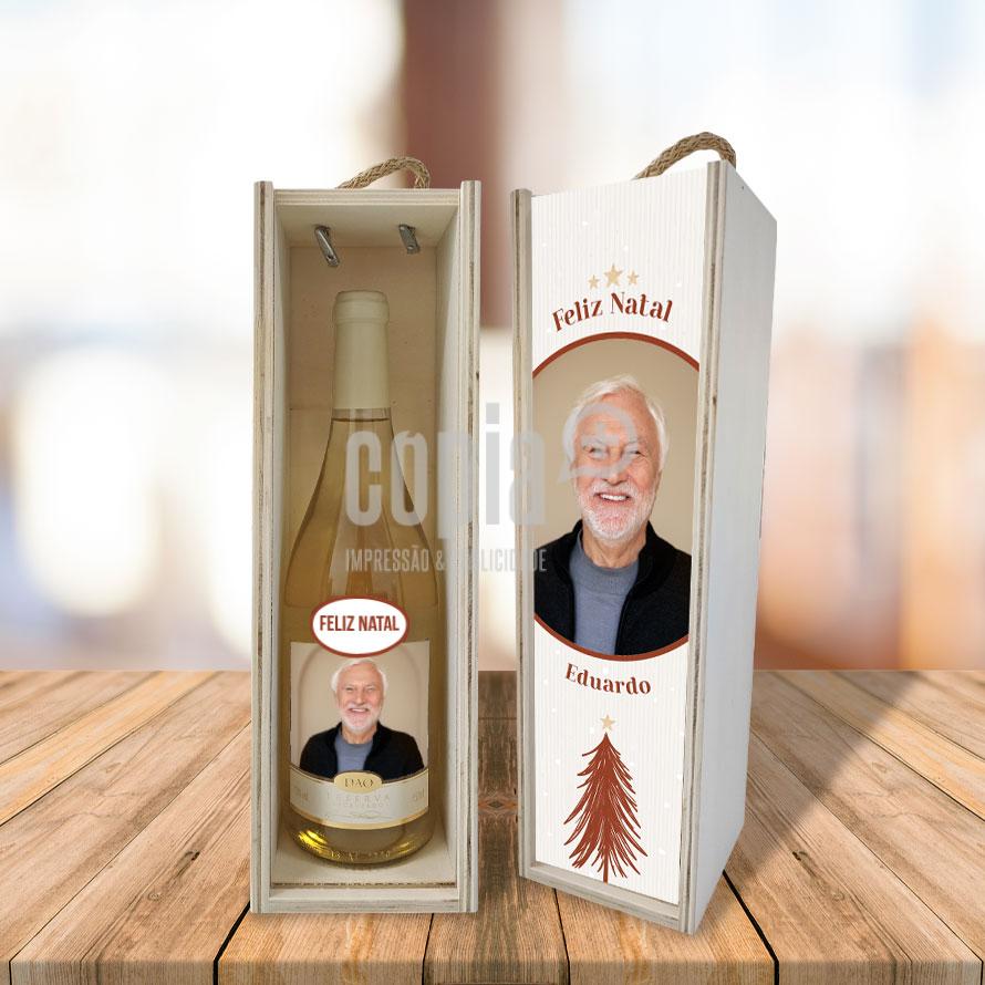 caixa de vinho mais garrafa de vinho personalizável mod.5 cópia+