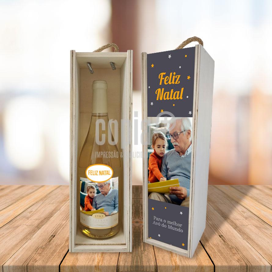 Caixa para garrafa de vinho personalizada cópia+ mod.6