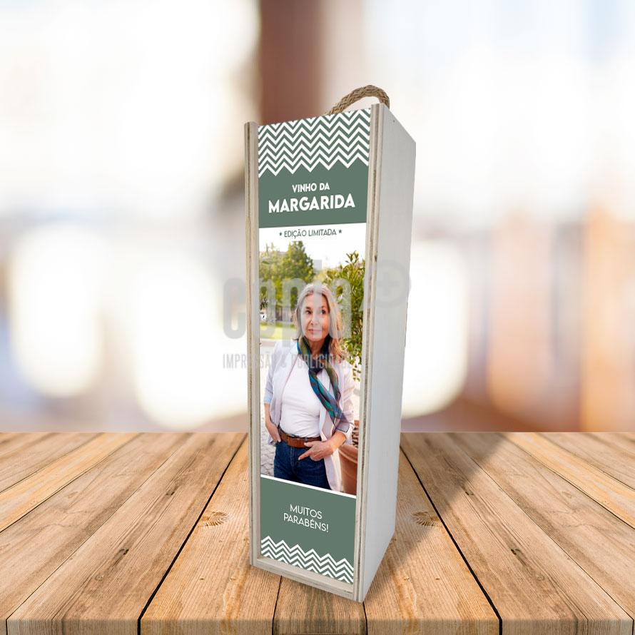 caixa madeira para garrafa de vinho personalizável cópia+ mod.7
