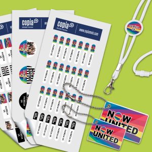 Kit etiquetas escolares now united fita lanyard cartões identificação cópia+ mod.15