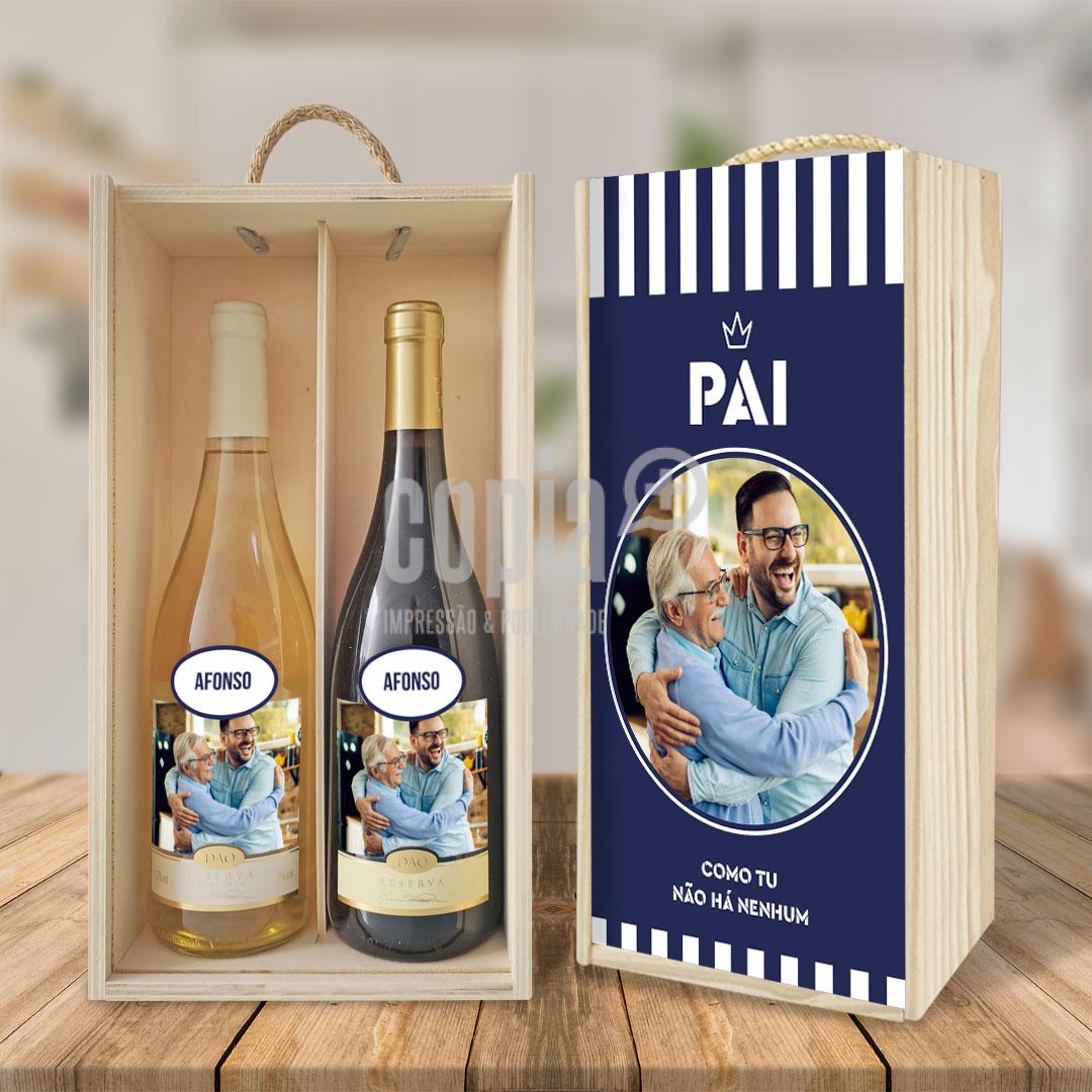 Caixa garrafas de vinho pai mod.15