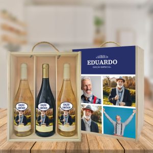 Caixa + garrafas de vinho mod1