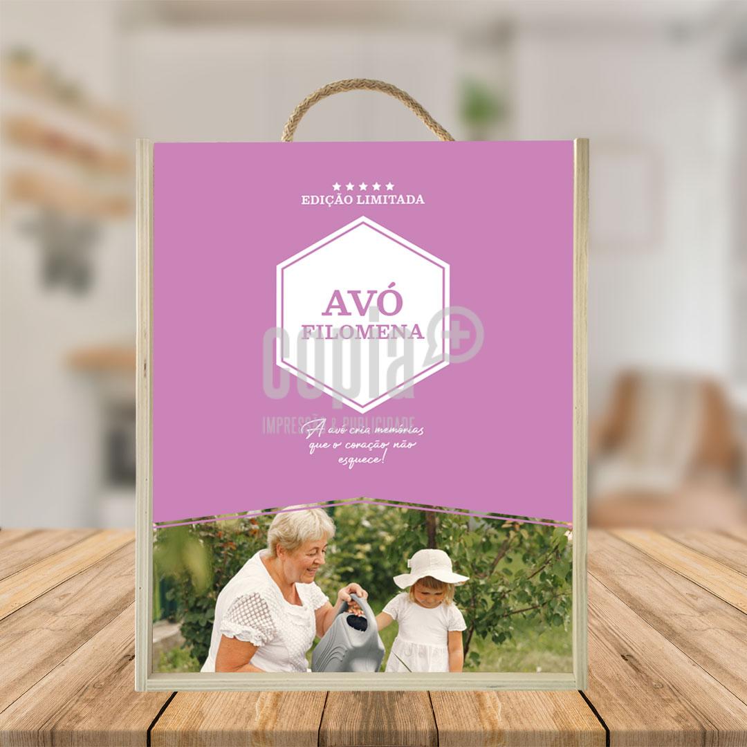 caixa para 3 garrafas de vinho avó mod.14