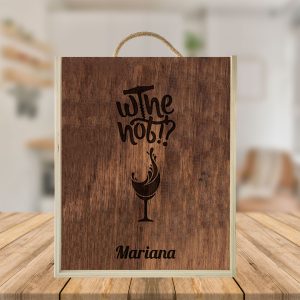 caixa para 3 garrafas de vinho wine not mod.23