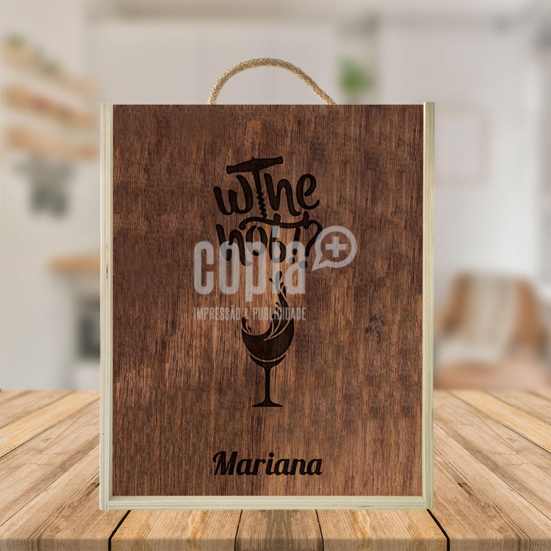 caixa para 3 garrafas de vinho wine not mod.23